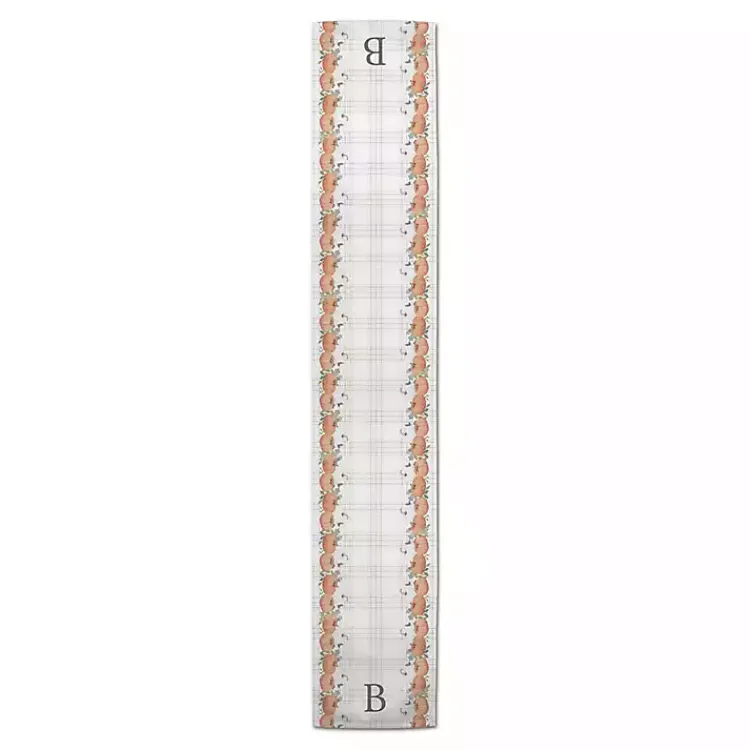 Table Linens-Kirklands Home Personalized Plaid Monogram Table Runner, 72 in.