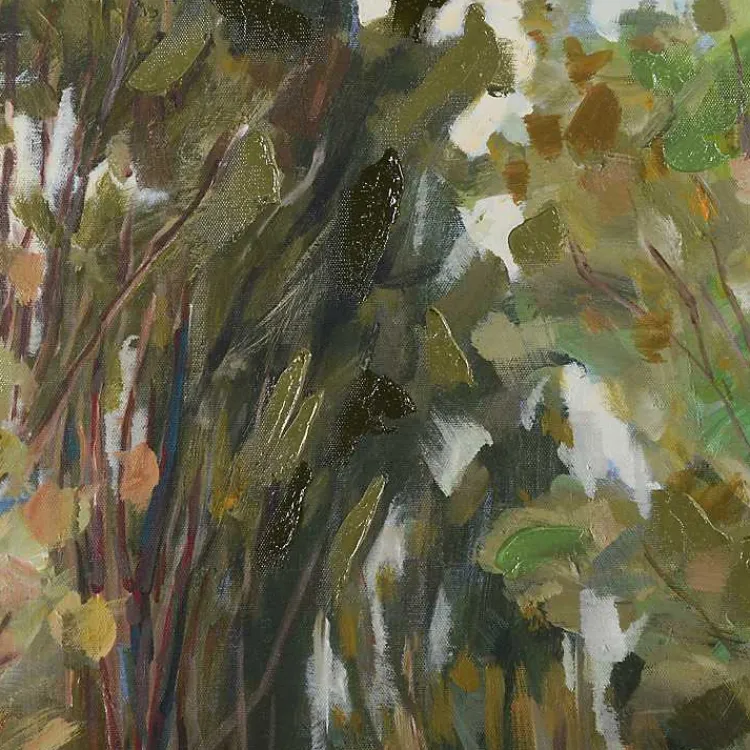 Canvas Art-Kirklands Home Back Road Canvas Art Print Green