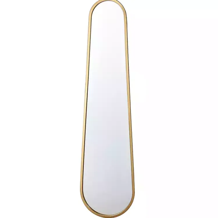 Decorative Mirrors-Kirklands Home Gold Abstract Oblong Wall Mirror