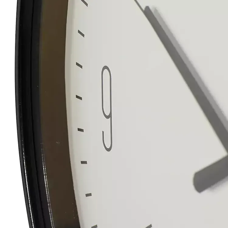 Clocks-Kirklands Home Black Metal Contemporary Wall Clock