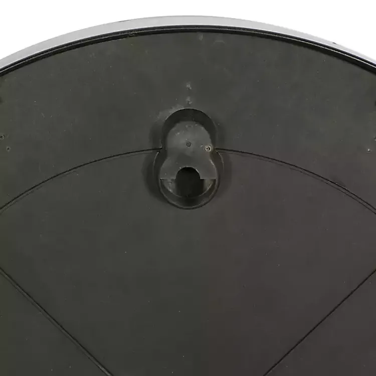 Clocks-Kirklands Home Black Metal Contemporary Wall Clock