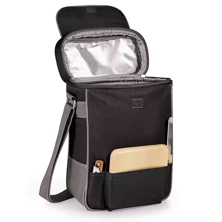 Barware-Kirklands Home Clemson Tigers Wine & Cheese Tote Black