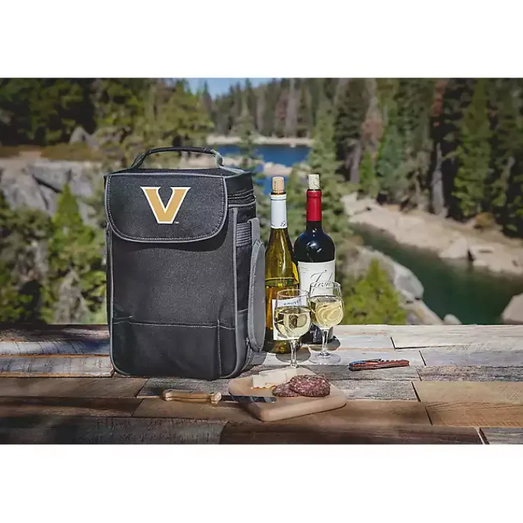 Barware-Kirklands Home Vanderbilt Commodores Wine & Cheese Tote Black