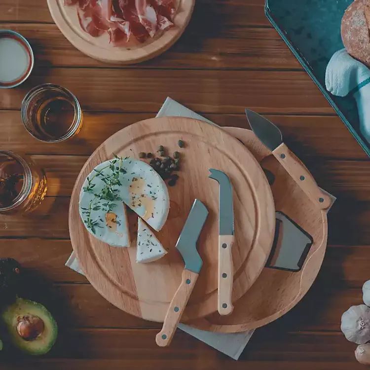 Serving & Entertaining-Kirklands Home LSU Tigers Cheese Board and Tool Set Tan