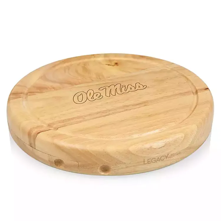 Serving & Entertaining-Kirklands Home Ole Miss Cheese Board and Tool Set Tan