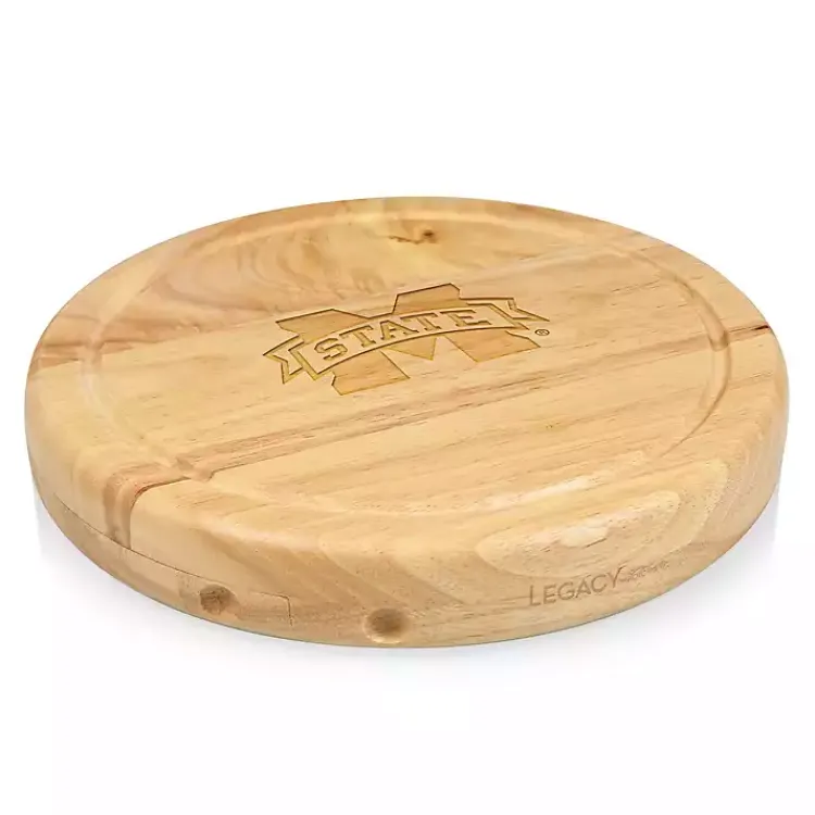 Serving & Entertaining-Kirklands Home Mississippi State Cheese Board and Tool Set Tan