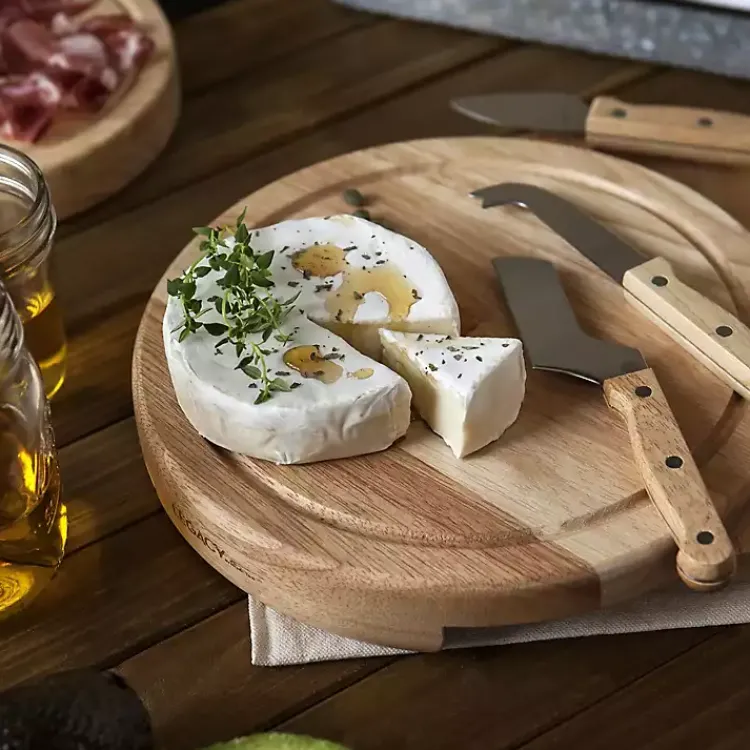 Serving & Entertaining-Kirklands Home Mississippi State Cheese Board and Tool Set Tan