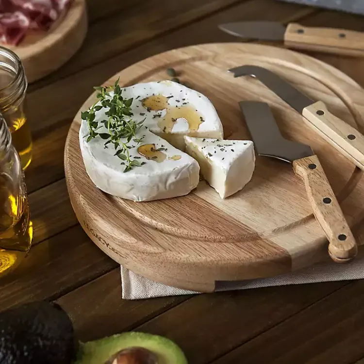 Serving & Entertaining-Kirklands Home North Carolina Tar Heels Cheese Board and Tool Set Tan