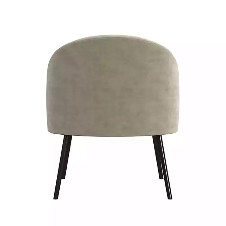 Accent Chairs-Kirklands Home Taupe Velvet Modern Accent Chair Tan