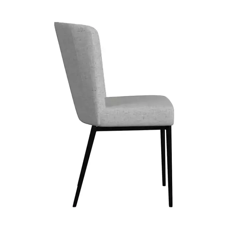 Dining Chairs-Kirklands Home Light Channel Back Dining Chairs, Set of 2 Gray