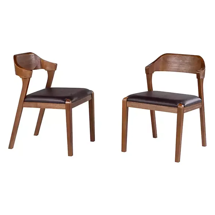 Dining Chairs-Kirklands Home Chestnut Ramus Dining Side Chairs, Set of 2 Brown