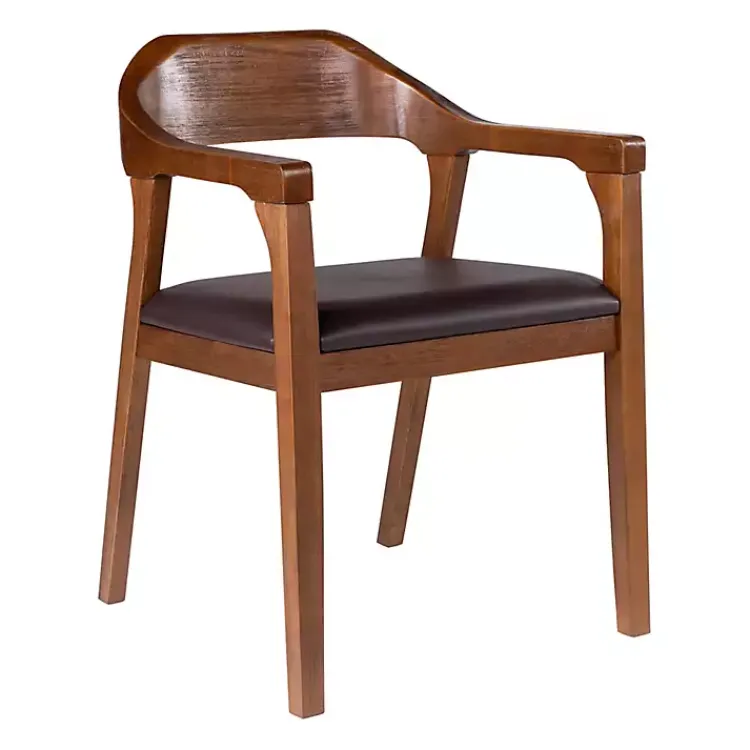 Dining Chairs-Kirklands Home Chestnut Ramus Dining Armchairs, Set of 2 Brown