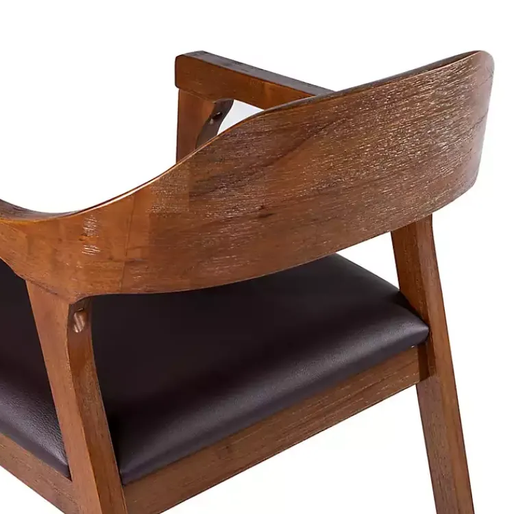 Dining Chairs-Kirklands Home Chestnut Ramus Dining Armchairs, Set of 2 Brown