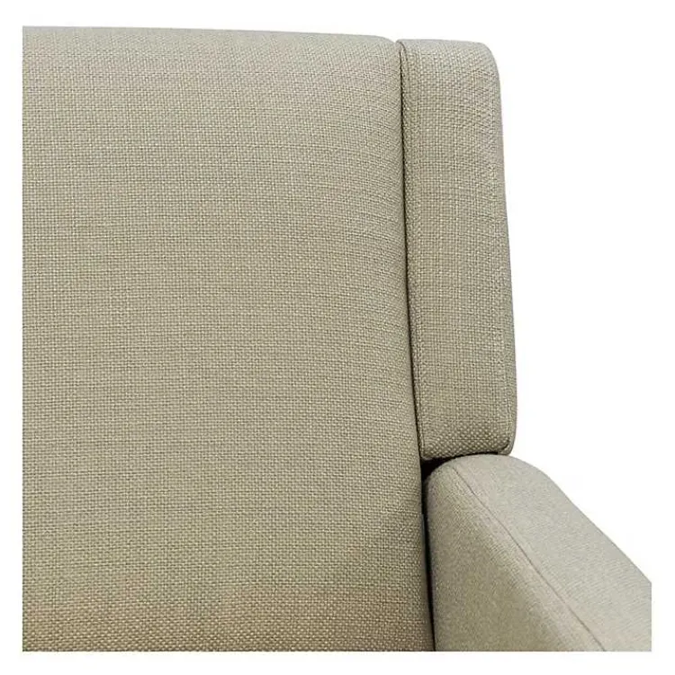 Accent Chairs-Kirklands Home Classic Upholstered Taupe Accent Chair Tan