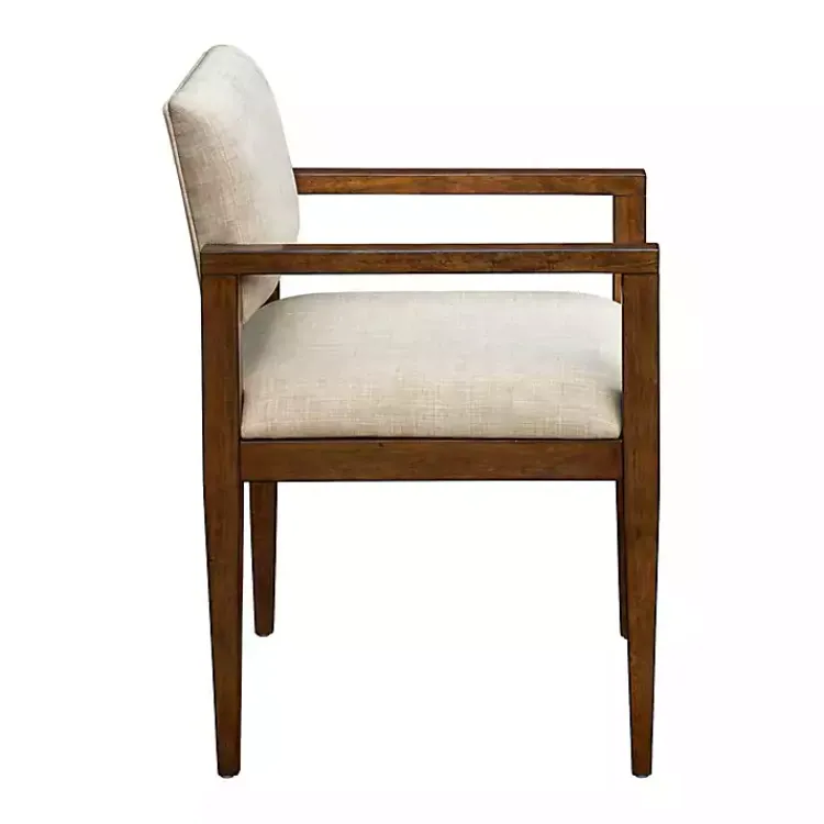 Dining Chairs-Kirklands Home Beige Upholstered Wood Dining Chairs, Set of 2 Tan
