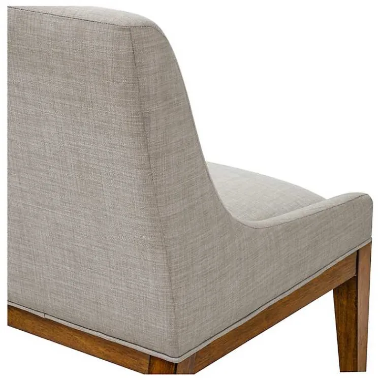 Dining Chairs-Kirklands Home Upholstered Armless Dining Chairs, Set of 2 Gray