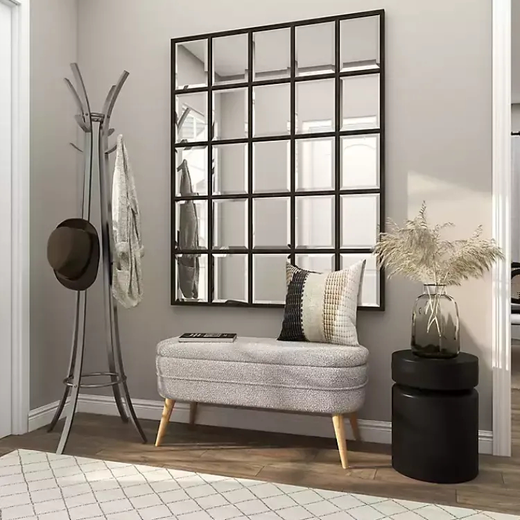 Accent & End Tables-Kirklands Home Metal Round Drum Accent Table Black