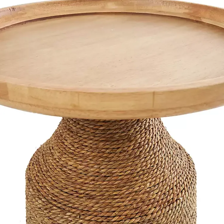 Accent & End Tables-Kirklands Home Wood Wrapped Accent Table Brown