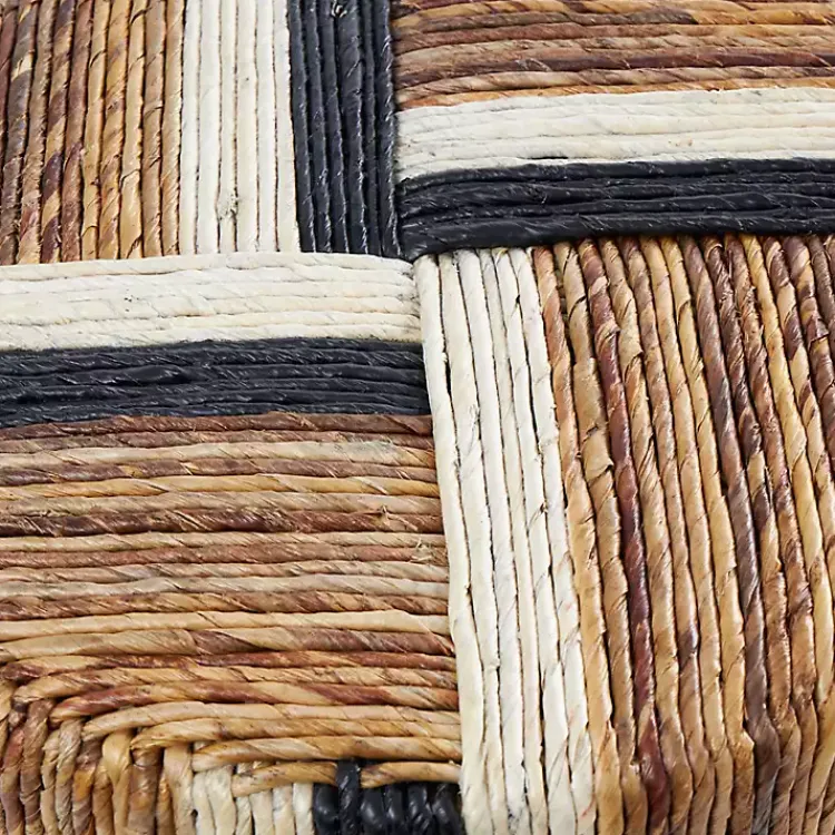 Accent & End Tables-Kirklands Home Natural Banana Leaf Wrapped Accent Table