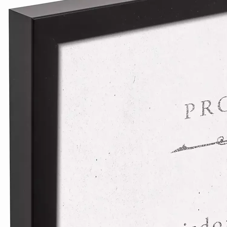 Wall Quotes & Signs-Kirklands Home Proverbs Black Framed Canvas Art Print