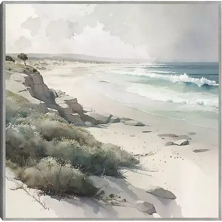 Canvas Art-Kirklands Home Soft Coastal II Framed Canvas Art Print