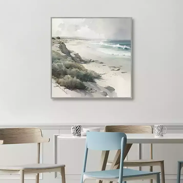 Canvas Art-Kirklands Home Soft Coastal II Framed Canvas Art Print