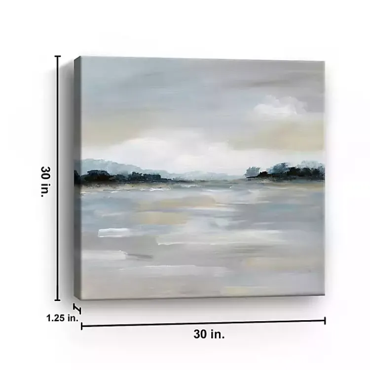 Canvas Art-Kirklands Home Meadow Clearing Canvas Art Print, 30x30 in. Gray