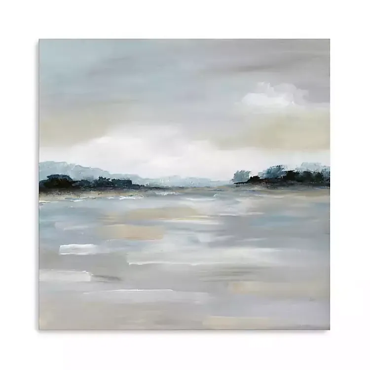 Canvas Art-Kirklands Home Meadow Clearing Canvas Art Print, 40x40 in. Gray