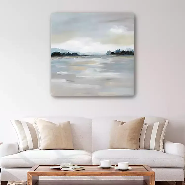 Canvas Art-Kirklands Home Meadow Clearing Canvas Art Print, 40x40 in. Gray