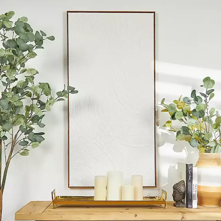 Canvas Art-Kirklands Home Geometric Dimensional Canvas Art Print White