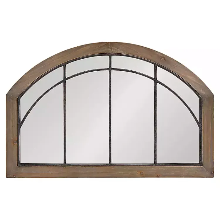 Decorative Mirrors-Kirklands Home Rustic Arch Holden Mirror Brown