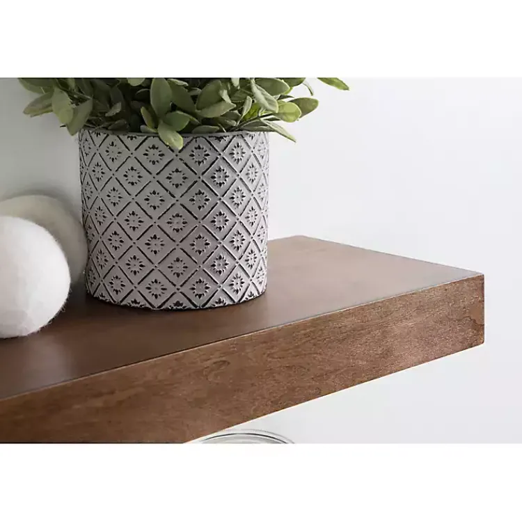 Shelves-Kirklands Home Rustic Wood 2-pc. Floating Shelves, 18 in.