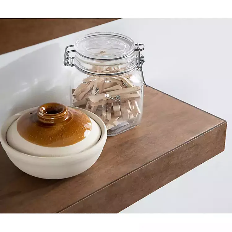 Shelves-Kirklands Home Rustic Wood 2-pc. Floating Shelves, 18 in.