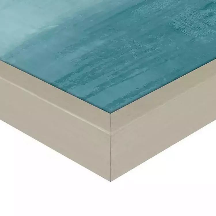 Canvas Art-Kirklands Home Memories of Framed Canvas Art Print Blue