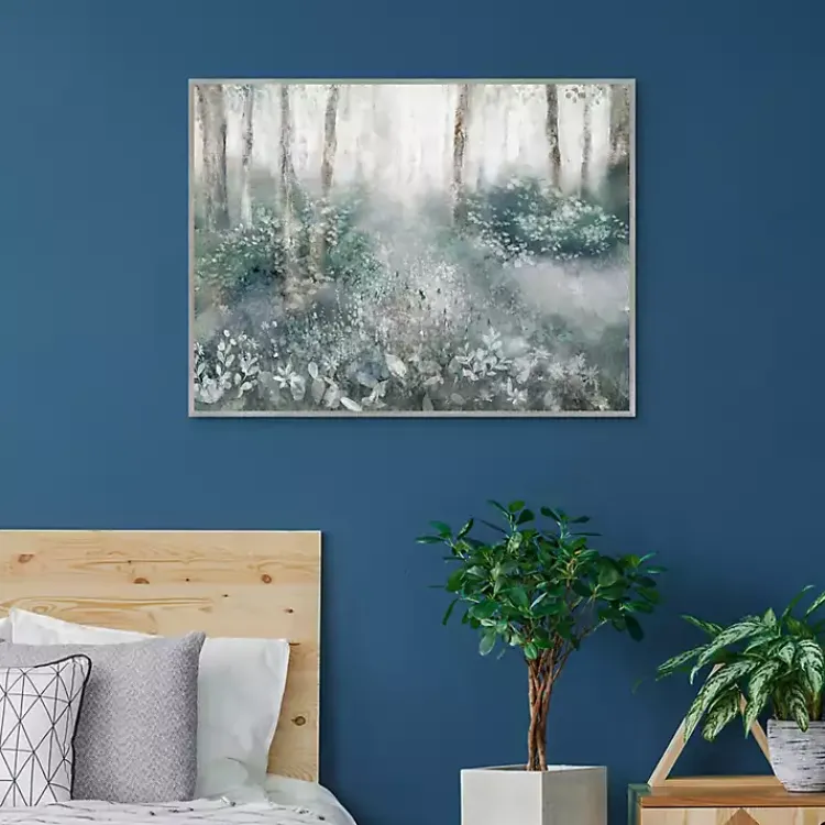 Canvas Art-Kirklands Home Allyson's Trail Framed Canvas Art Print Blue