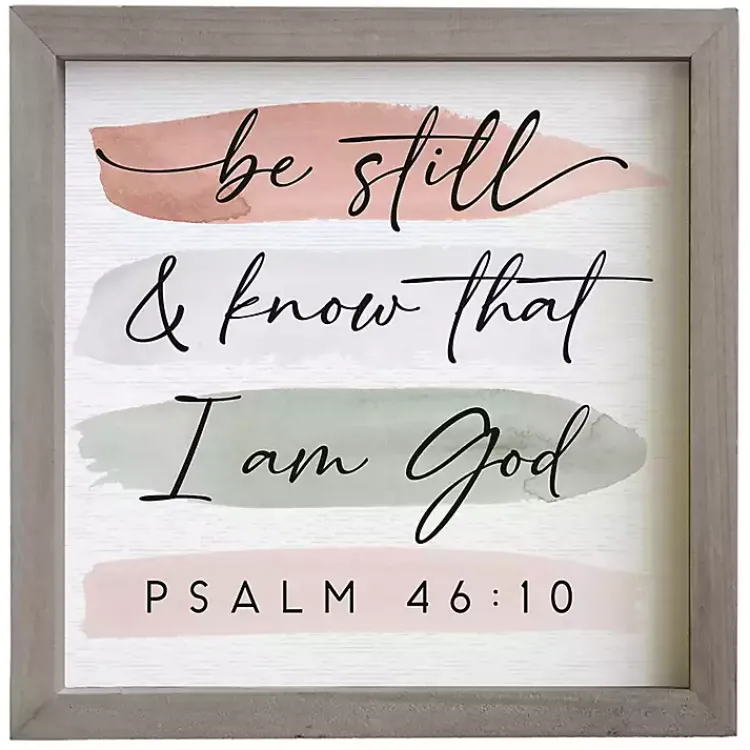 Wall Quotes & Signs-Kirklands Home Psalm 46:10 Wall Plaque