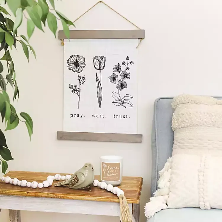 Wall Quotes & Signs-Kirklands Home Pray. Wait. Trust. Wall Plaque