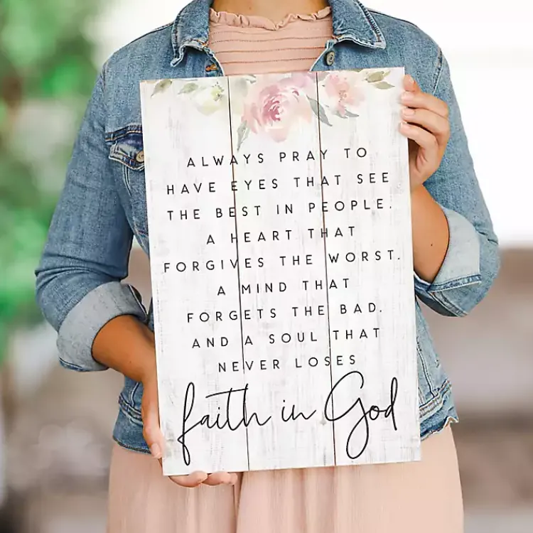 Wall Quotes & Signs-Kirklands Home Faith in God Wall Plaque