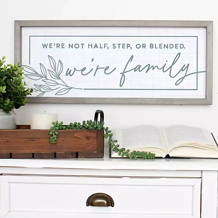 Wall Quotes & Signs-Kirklands Home We're Family Wall Plaque