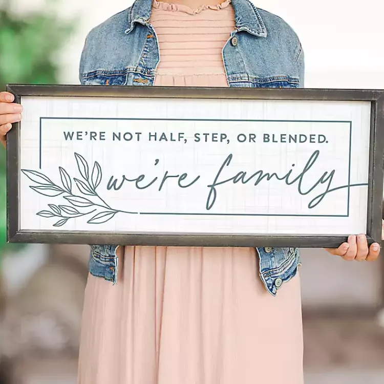 Wall Quotes & Signs-Kirklands Home We're Family Wall Plaque