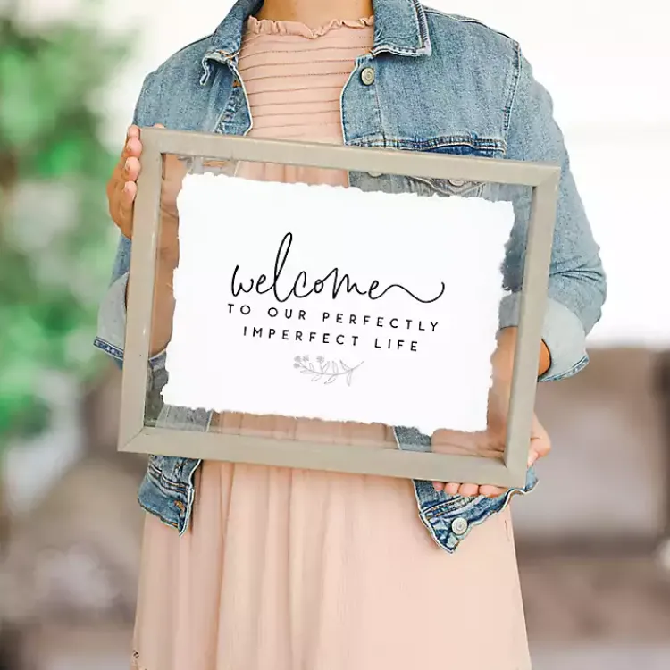 Wall Quotes & Signs-Kirklands Home Perfectly Imperfect Life Wall Plaque