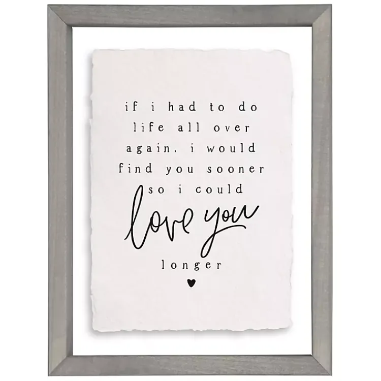 Wall Quotes & Signs-Kirklands Home Love You Longer Framed Wall Plaque