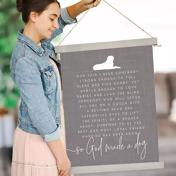 Wall Quotes & Signs-Kirklands Home God Made a Dog Wall Plaque