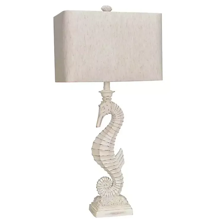 Table Lamps-Kirklands Home Seahorse Table Lamps, Set of 2 White