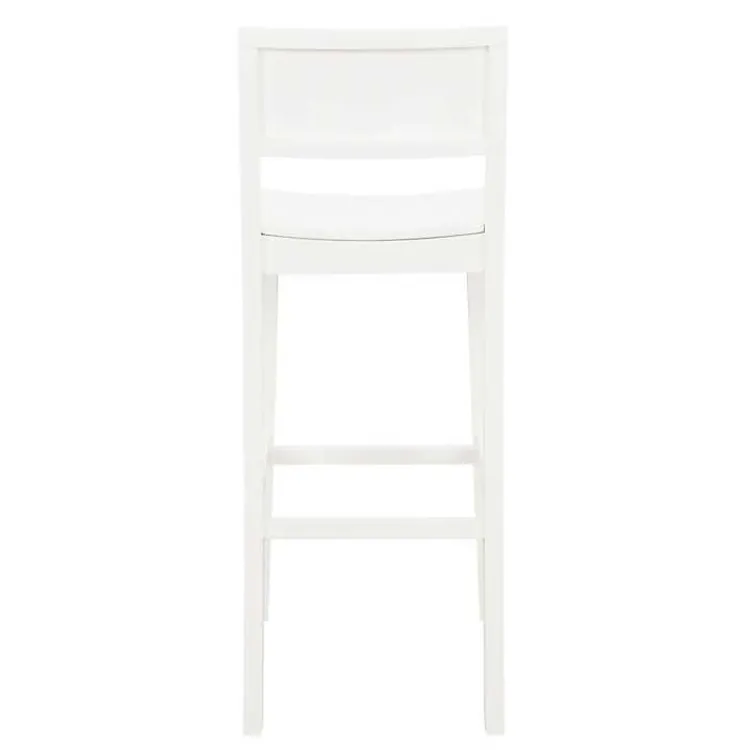 Bar Stools & Counter Height Stools-Kirklands Home Wood Devin Bar Stools, Set of 2 White