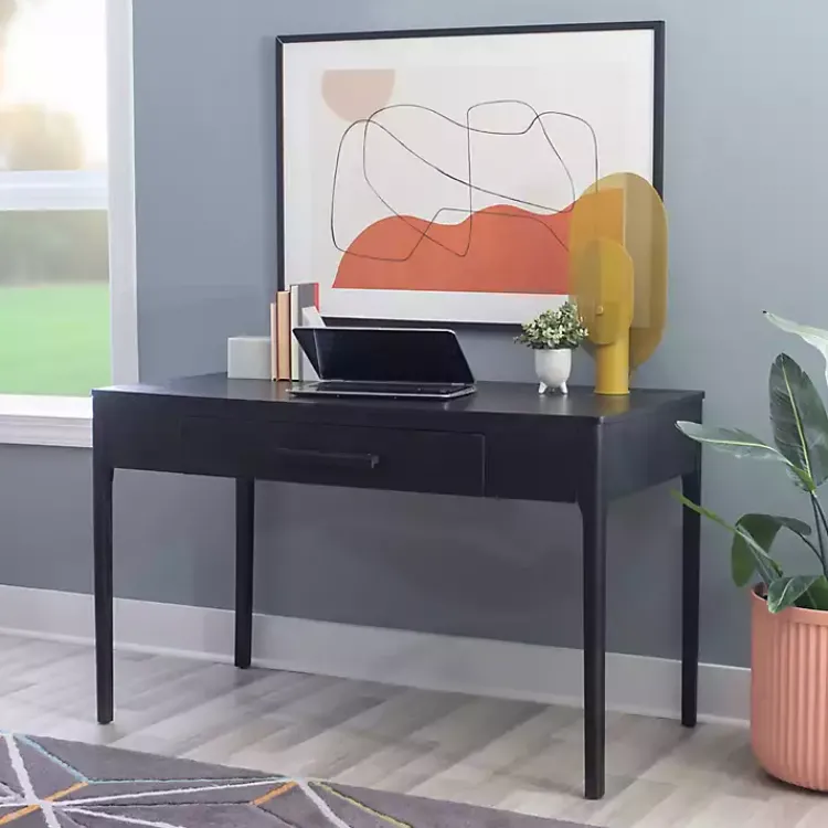 Office Furniture-Kirklands Home Wilcox Desk Black