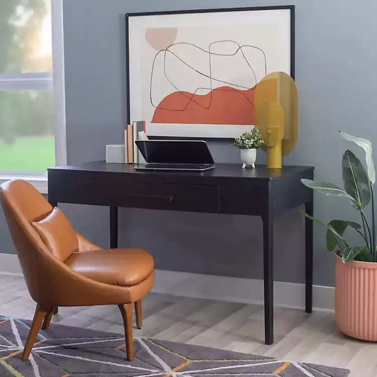 Office Furniture-Kirklands Home Wilcox Desk Black