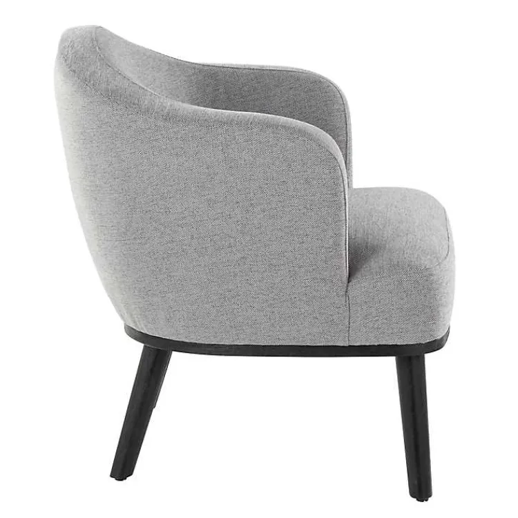 Accent Chairs-Kirklands Home Upholstered Midcentury Modern Accent Chair Gray