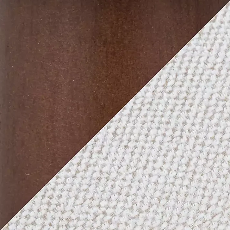 Accent Chairs-Kirklands Home Cream Upholstered Midcentury Modern Accent Chair Ivory