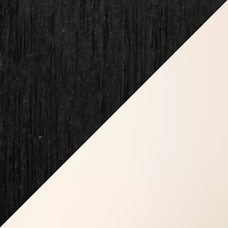 Dining Chairs-Kirklands Home Cream & Black Faux Leather Dining Chairs, Set of 2 Ivory